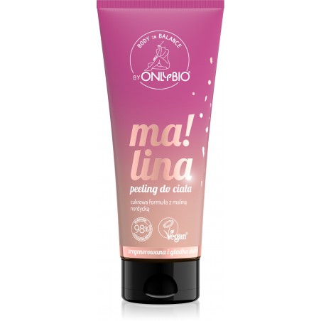 Body in Balance by ONLYBIO Peeling do ciała malinowy 200ml
