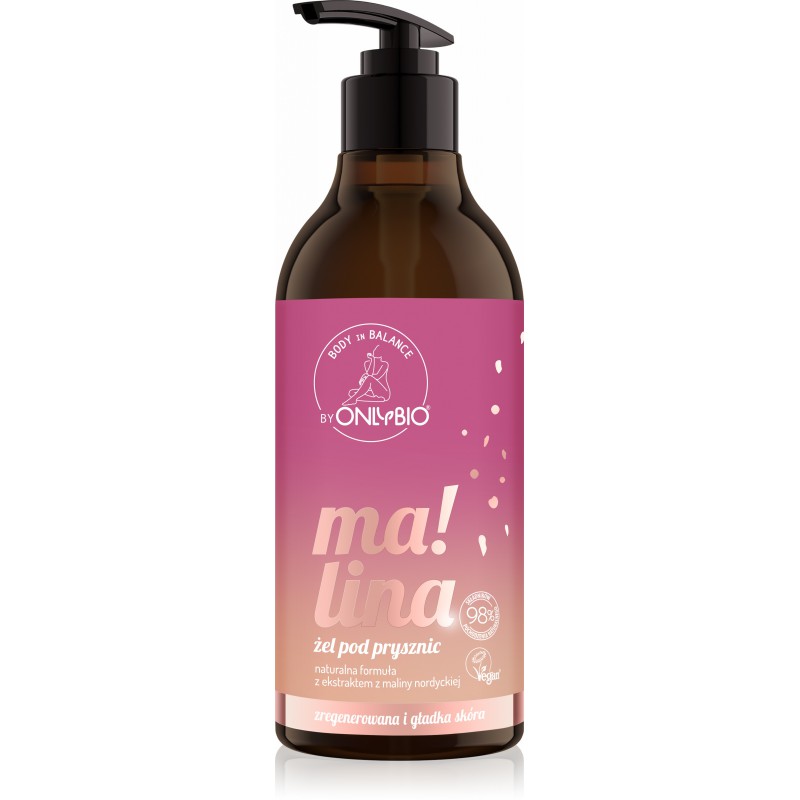 Body in Balance by ONLYBIO Żel pod prysznic Malina 400ml