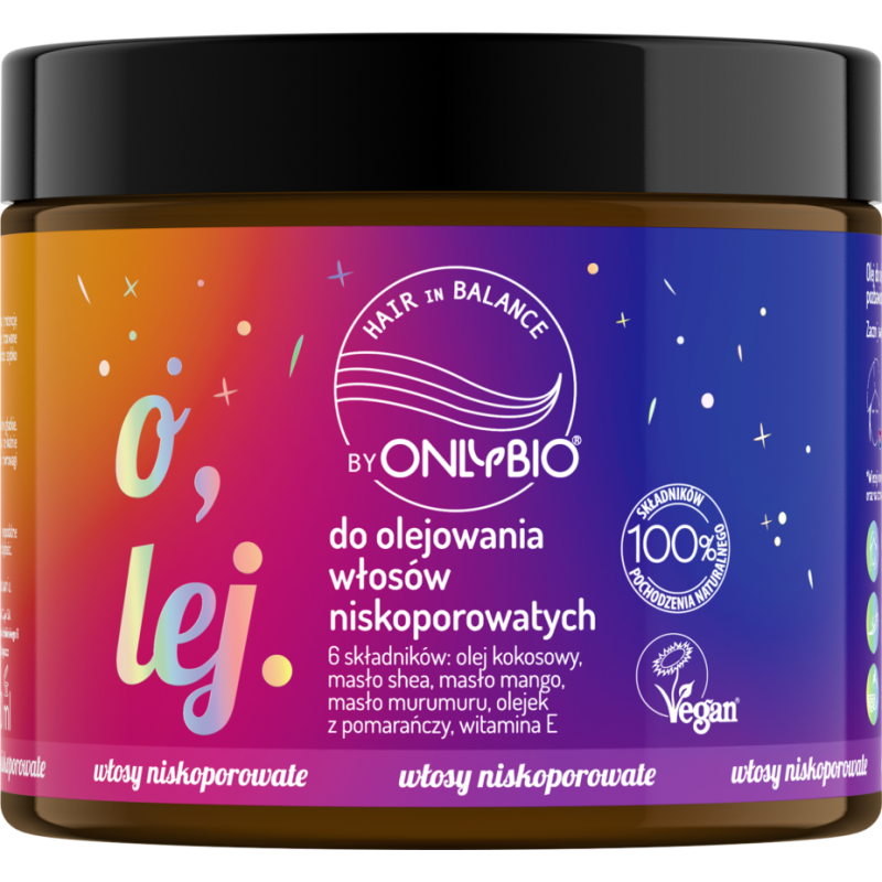 Hair in Balance by ONLYBIO Olej do olejowania do włosów niskoporowatych 150 ml
