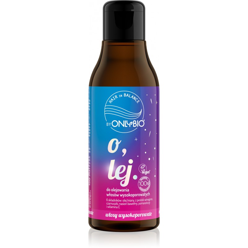 Hair in Balance by ONLYBIO Olej do olejowania do włosów wysokoporowatych 150 ml