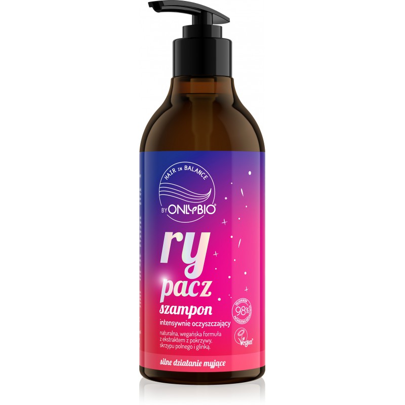 Hair in Balance by ONLYBIO Rypacz Szampon intensywnie oczyszczający 400ml