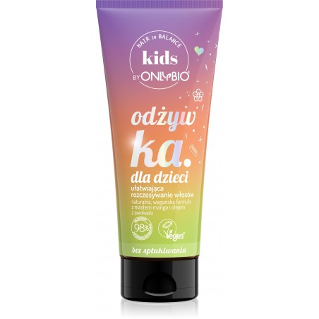 Hair in Balance KIDS by ONLYBIO Odżywka bez spłukiwania ułatwiająca rozczesywanie włosów 200ml