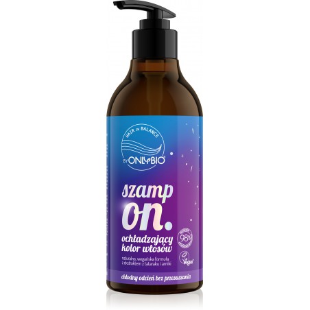 Hair in Balance by ONLYBIO Szampon ochładzający kolor włosów 400ml