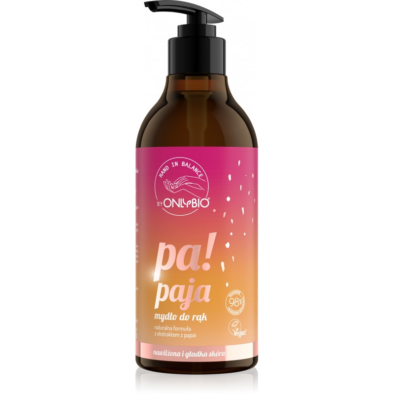 Hand in Balance by ONLYBIO Mydło do rąk papaja 400ml