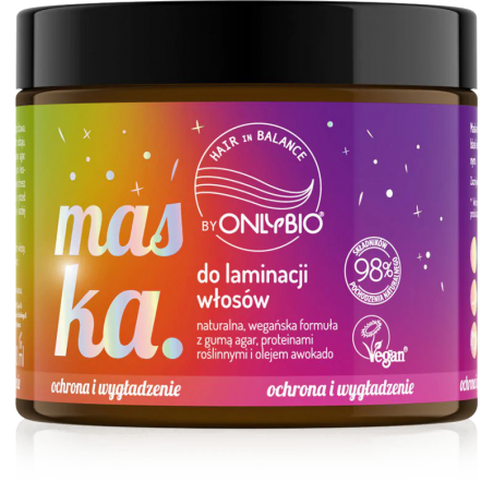 Hair in Balance by ONLYBIO Maska do laminacji włosów 200ml